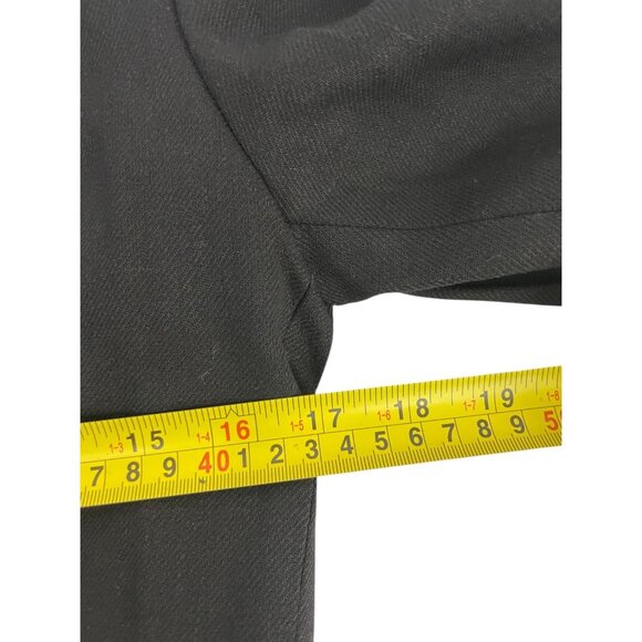 Zara Womens Blazer Jacket Small S Black Double Breast Linen Blend 2490/586 NWOT - Picture 11 of 13